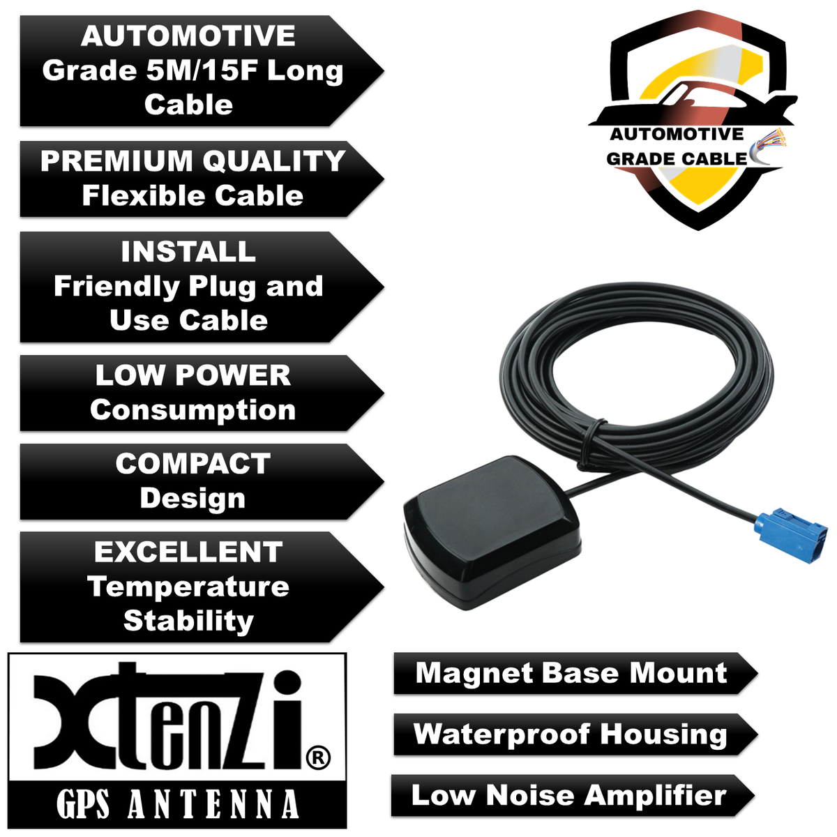 Xtenzi GPS Active Antenna XT91835 for Clarion NX500 NX501 NP400 NX602 NX702 - image 8