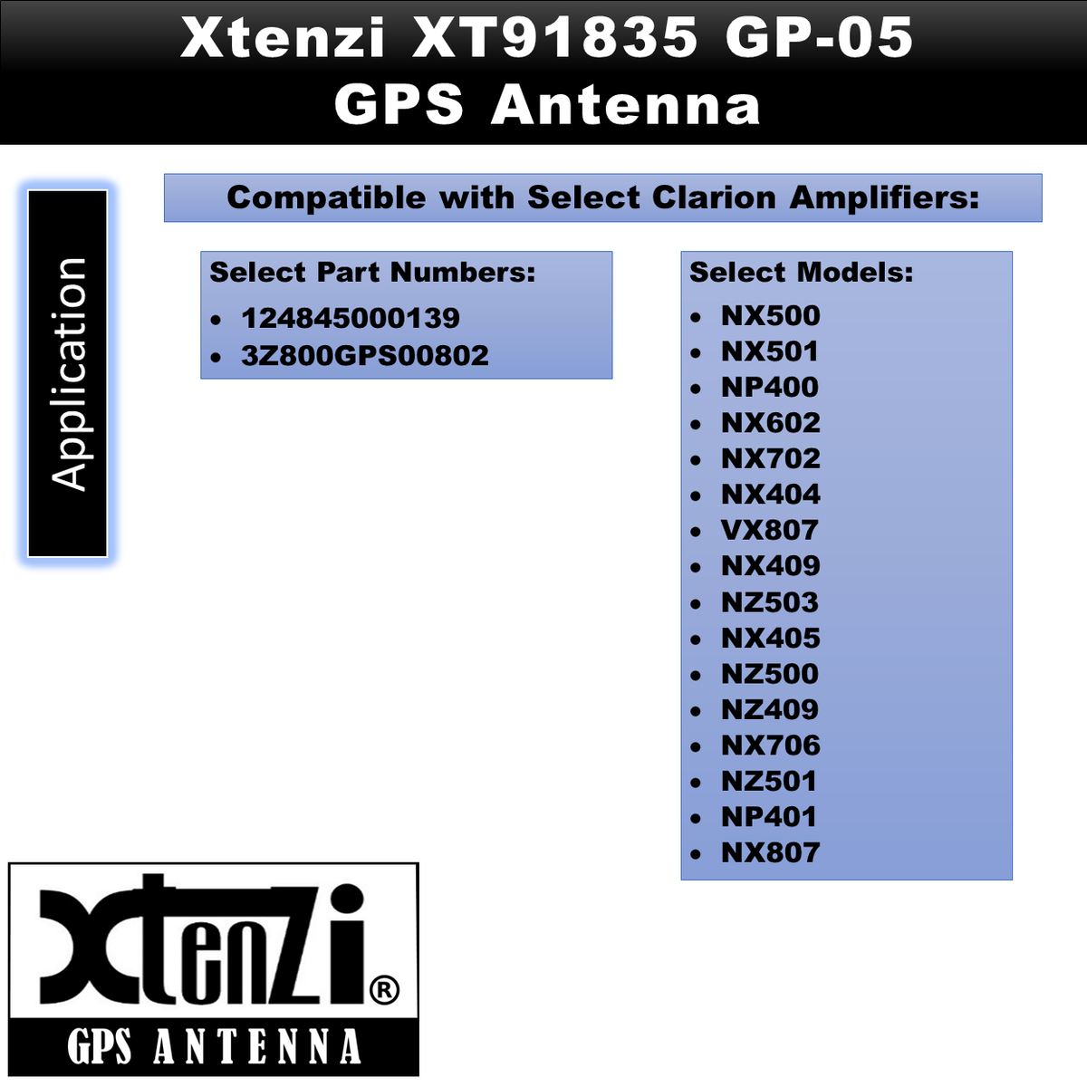 Xtenzi GPS Active Antenna XT91835V2 Car Navigation Receiver for Sony XA-NV400 - image 9