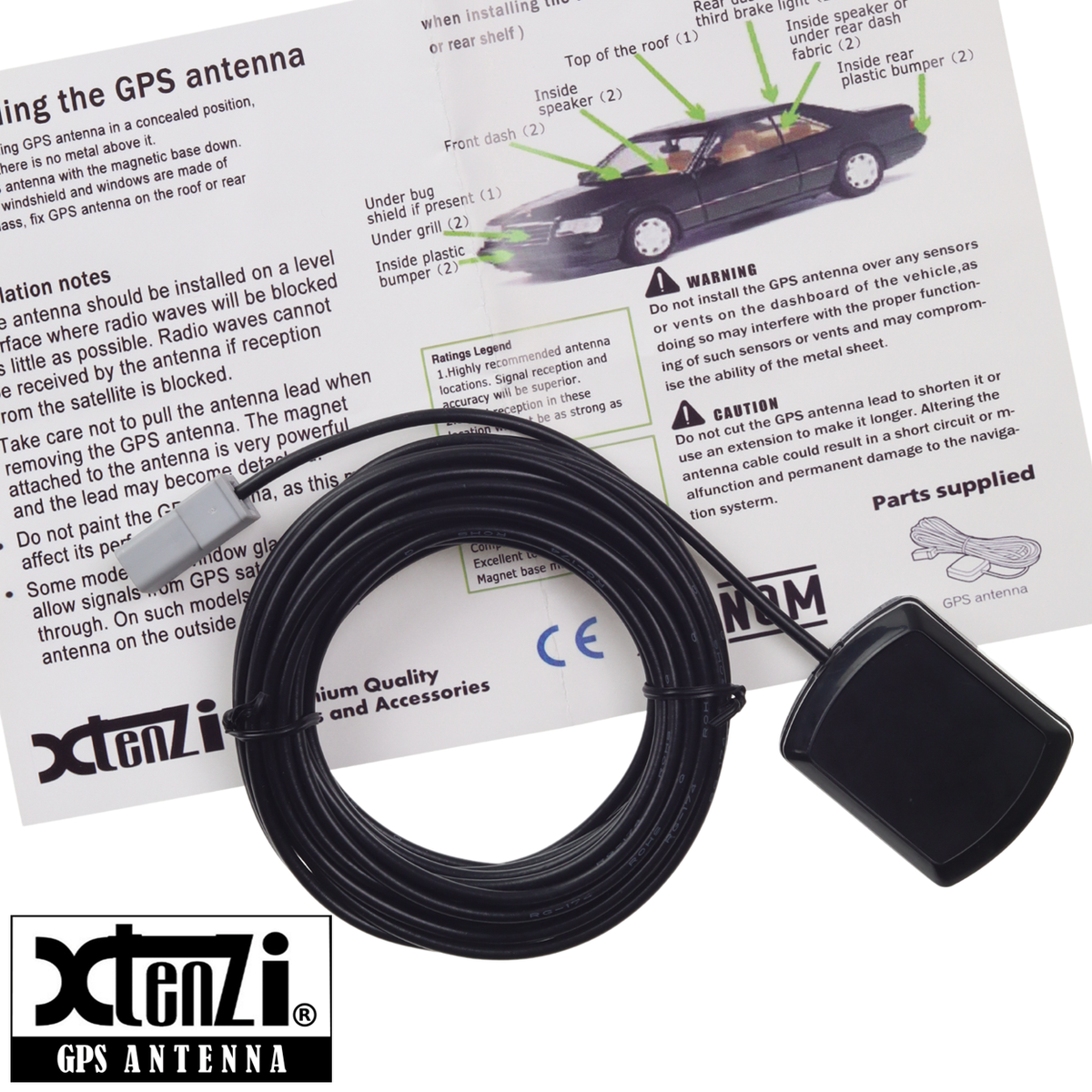 Xtenzi GPS Antenna XT91850-L1 for Kenwood KWNT30HD NT50HDT NX7000 NX7000BTl