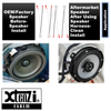 Xtenzi 2 Pair Car Speaker Harness Set for Hyundai, Toyota, Mitsubishi Vehicles