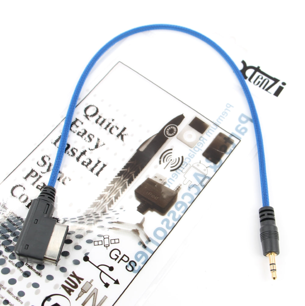 Xtenzi MDI AMI MMI Cable Adapter Interface 3.5mm jack MP3 AUX Cable for Audi A3 A4 A5 A6 A8 Q5 Q7 R8 TT