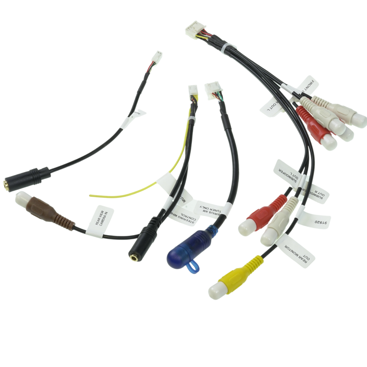 Xtenzi 4PCS Set XT91920 AV RCA Harness Cord For Pioneer