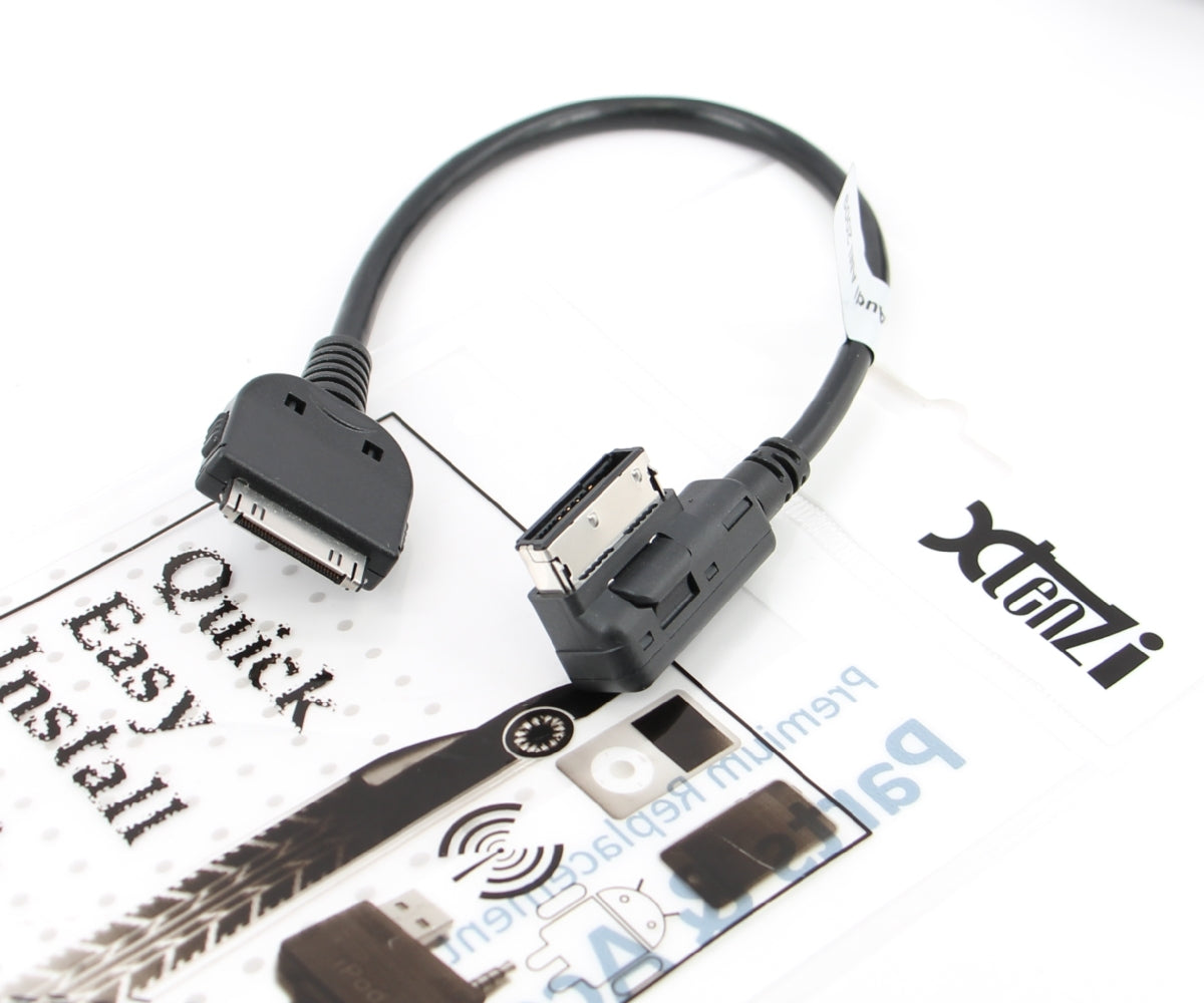 Xtenzi MDI AMI MMI Cable Adapter Apple iPod iPhone 4 Aux 4f0051510 for Audi K A3 A4 A5 A6 A8 Q5 Q7 Tt and Volkswagen Jetta/GTI GLI Passat CC Tigun Touareg EOSCable