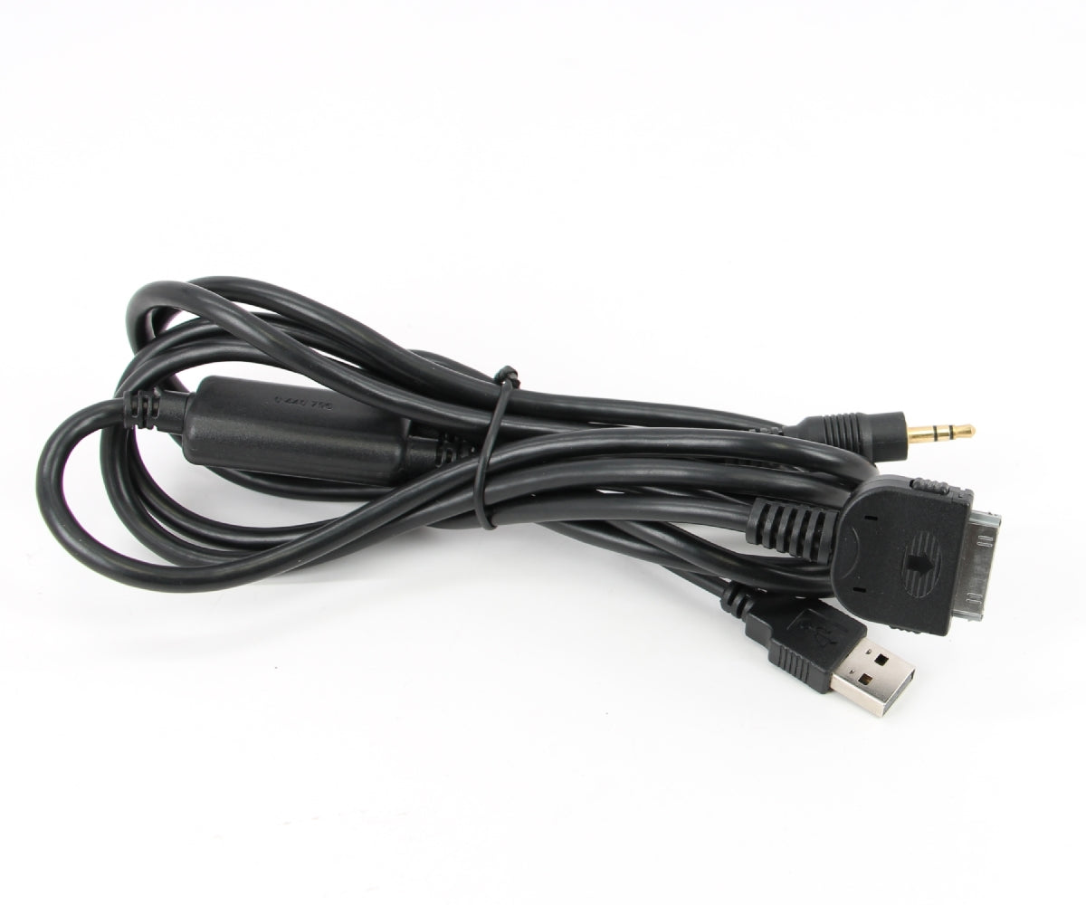 Xtenzi MDI MMI Cable Adapter extra Long 7 Feet Y cable iDrive iPod iPhone iPad OEM USB AUX  for BMW MINI COOPER MASERATI Lead wire cord Ref part # 61120440796 & 61120440812