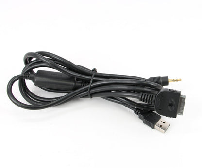 Xtenzi MDI MMI Cable Adapter extra Long 7 Feet Y cable iDrive iPod iPhone iPad OEM USB AUX  for BMW MINI COOPER MASERATI Lead wire cord Ref part # 61120440796 & 61120440812