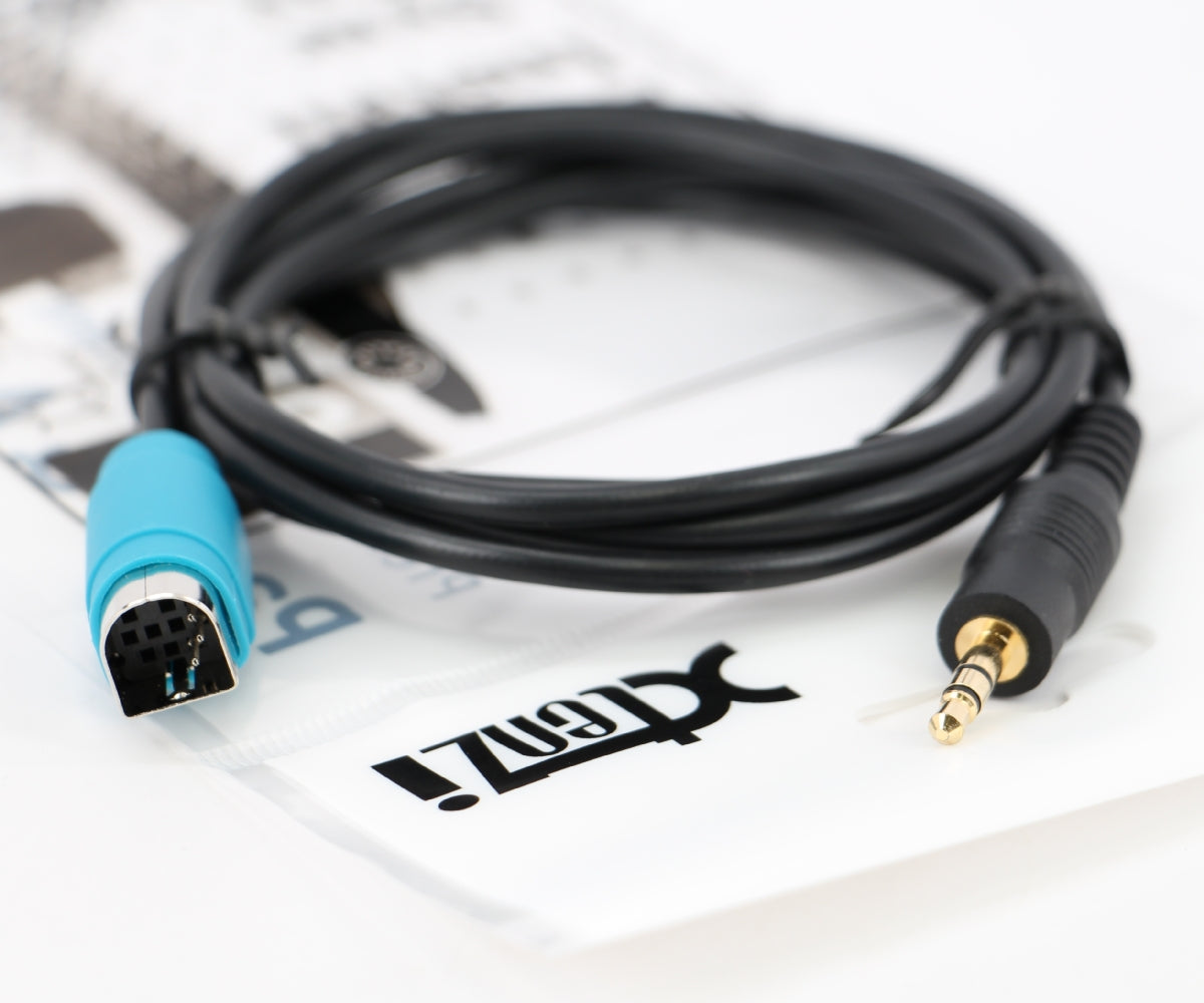 Xtenzi MDI AUX MMI Cable Adapter 3.5mm AUX Input Interface for Alpine KCE-236B CDA-9884 CDA-9886M