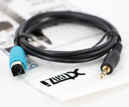 Xtenzi MDI AUX MMI Cable Adapter 3.5mm AUX Input Interface for Alpine KCE-236B CDA-9884 CDA-9886M