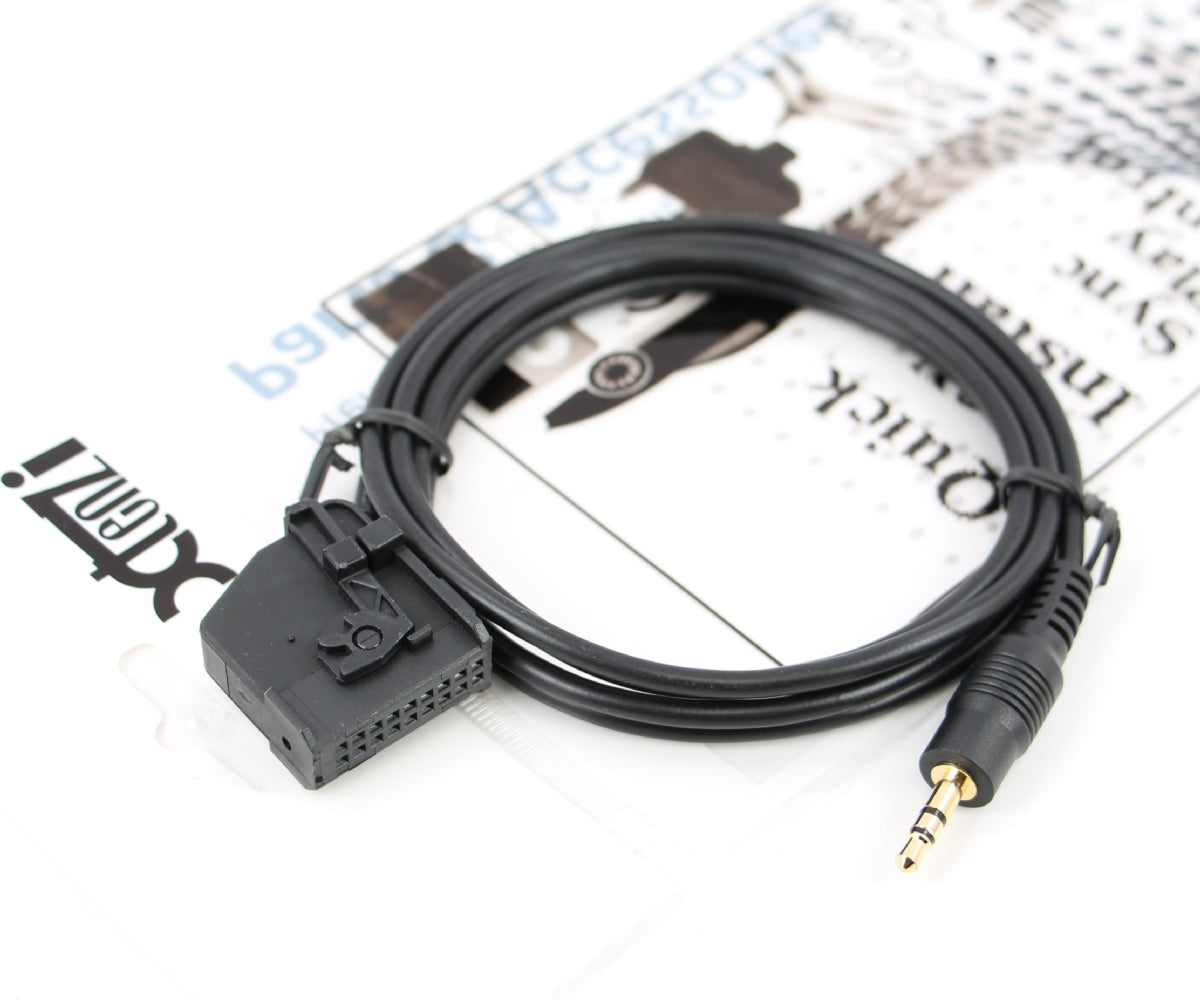 Xtenzi MDI MMI Cable Adapter 3.5mm Aux iPod iPhone Mp3 18-pin Connector for VW