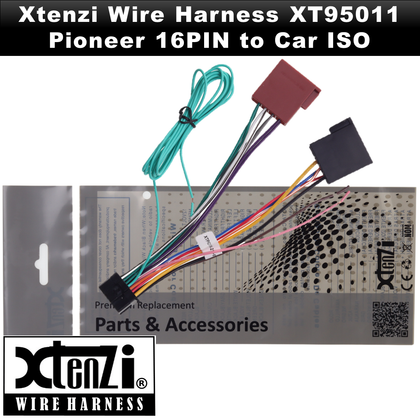 Xtenzi 16Pin ISO Car Radio Power Wire Harness for Pioneer AVICZ910DAB AVIC710DAB