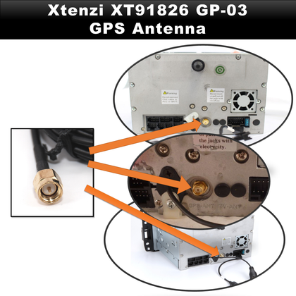 Xtenzi GPS Antenna XT91826 for Pyle PLDNV78I PLDNV77U PLBT72G PLDNV695 PLDNV66