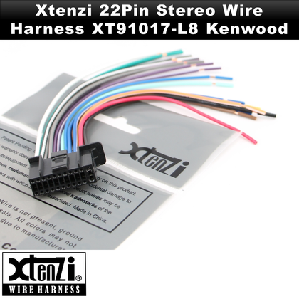 Xtenzi Wire Harness Radio for Kenwood eXcelon 22 Pin DDX DNX