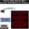 Xtenzi 16Pin Car Radio Wire Harness Connector for Pioneer DEHP200 DEHP300 DEHP3000 DEHP400 DEHP4000 - XT91009