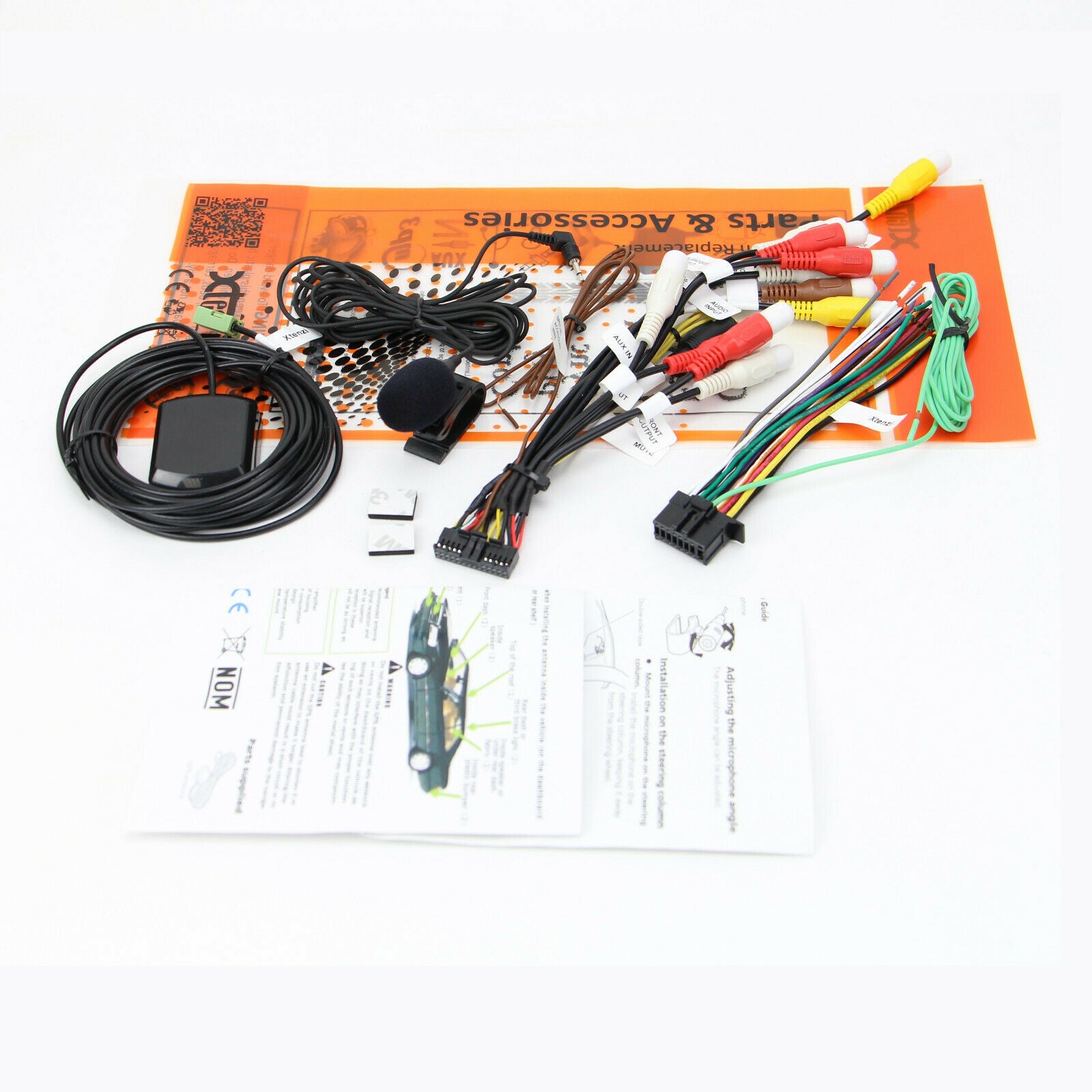 Xtenzi Cable Set GPS MIC RCA Power Harness for Pioneer AVH W4500NEX W4400NEX, W8500NEX, W8400NEX,W6500NEX,W6400NEX