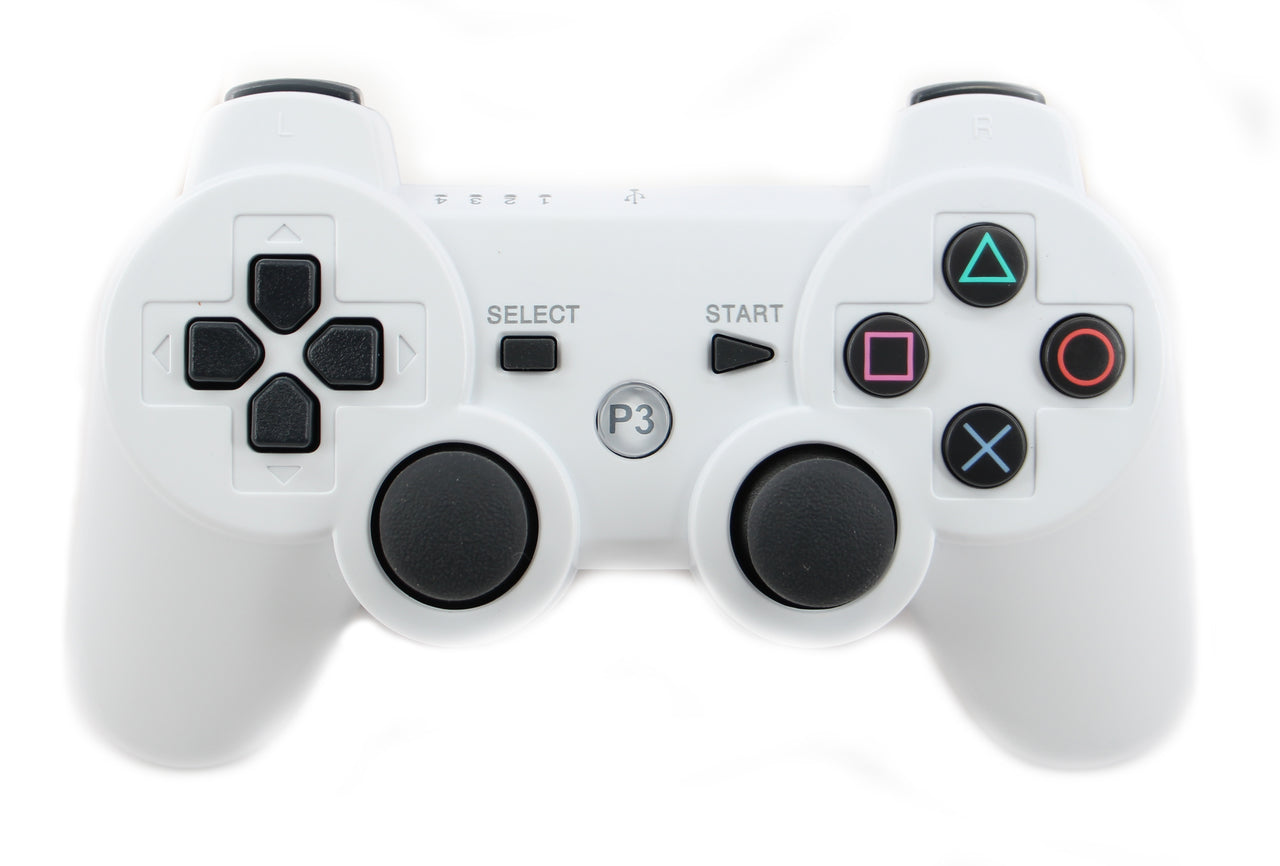 Xtenzi Doubleshock Wireless Replacement Controller for PlayStation 3 (White)