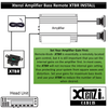 Xtenzi Amplifier Bass Volume Knob Control Remote XTBR7 For MTX THUNDER / WET Amp