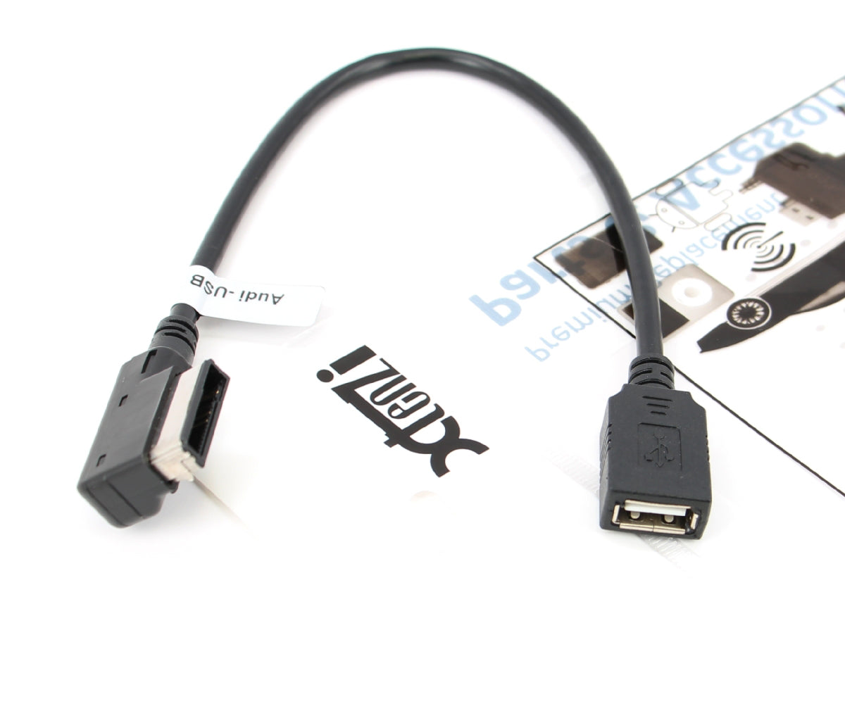 Xtenzi MDI AMI MMI Cable Adapter USB Audio MP3 music interface 4F0051510G for Audi A3/A4/A5/ A6/A8/S4/S6/S8/ Q5/Q7/R8/ TT and Volkswagen Jetta/ GTI/ GLI/ Passat/ CC/ Tiguan/ Touareg/EOS
