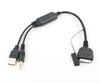 Xtenzi MDI MMI Cable Adapter iDrive iPod iPhone iPad Usb Aux for BMW Mini Cooper Maserati Lead Wire Cord Ref # 61120440796 or 61120440812