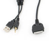 Xtenzi MDI MMI Cable Adapter iDrive iPod iPhone iPad Usb Aux for BMW Mini Cooper Maserati Lead Wire Cord Ref # 61120440796 or 61120440812