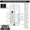 Xtenzi Bass Volume Knob Control Remote XTBR24 for Rockford Fosgate Punch PEQ Amp