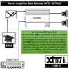 Xtenzi Amplifier Bass Volume Knob Control Remote XTBR25 Compatible with Alpine