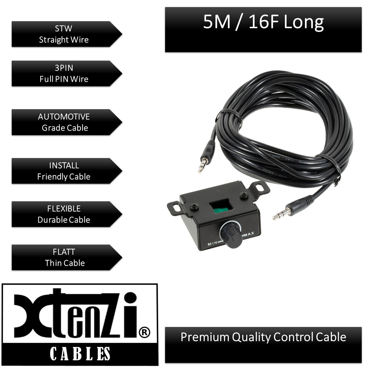 Xtenzi Amplifier Bass Volume Knob Control Remote Car Audio For KICKER CX CXA PXA